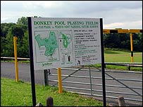 Donkey Pool sign