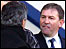 Jose Mourinho and Bryan Robson exchange angry words on the touchline during Saturday's game