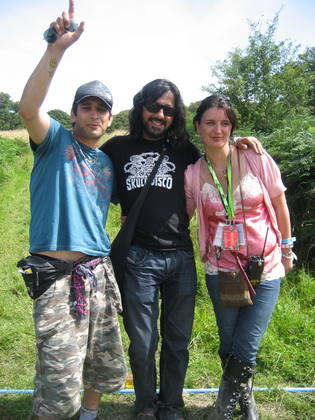 Pathaan with Jimi Mistri and Katrina Larkin (Big Chill Founder)