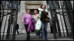 BBC journalists leaving Bush House