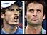 Andy Murray and Fabrice Santoro