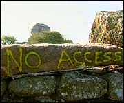No access sign 