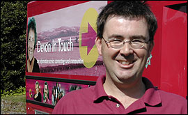 Peter Folland with the Roadshow 