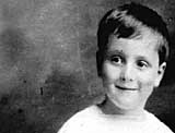 Brian Moore as a child