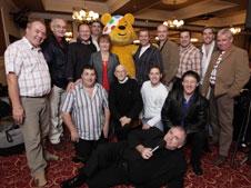 Hugo and friends with Pudsey