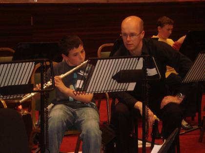 Michael on flute