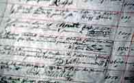 Photograph showing Signatures of some of those who subscribed to support