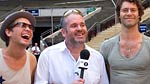 Chris Moyles with Take That