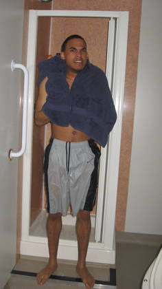 Dev's shower.