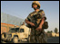 A British soldier in Afghanistan