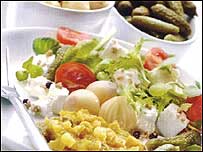 Salad with pickles