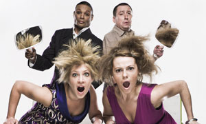 Clockwise from top left: celebrity snippers Stedman Pearson, Lee Macdonald, Shana Swash and Lucinda Ledgerwood
