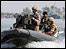 Royal Marines on waterways in the Basra