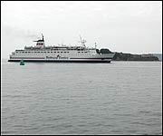 Ferry in Plymouth Sound