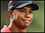 Tiger Woods reflects on a missed putt during his defeat to Shaun Micheel