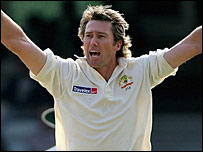 Glenn McGrath struck twice in two balls on the final day of the fifth Test at The Oval