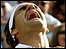 Roger Federer celebrates victory over Rafael Nadal in the Wimbledon final