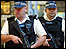 Armed police on patrol at London's King's Cross station