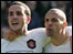 John O'Shea and Rio Ferdinand celebrate Man Utd's late winner