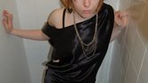 Black backless...
