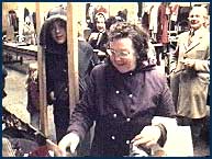 Richard Lightbody talks to shoppers in Belfast's Variety Market (1978)